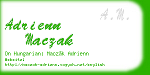 adrienn maczak business card