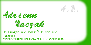 adrienn maczak business card